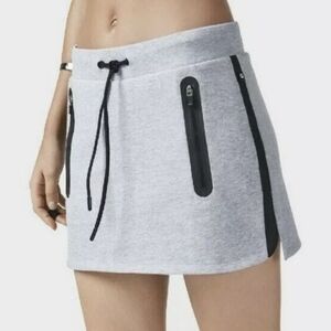 Fabletics Gray and Black Mini Skirt